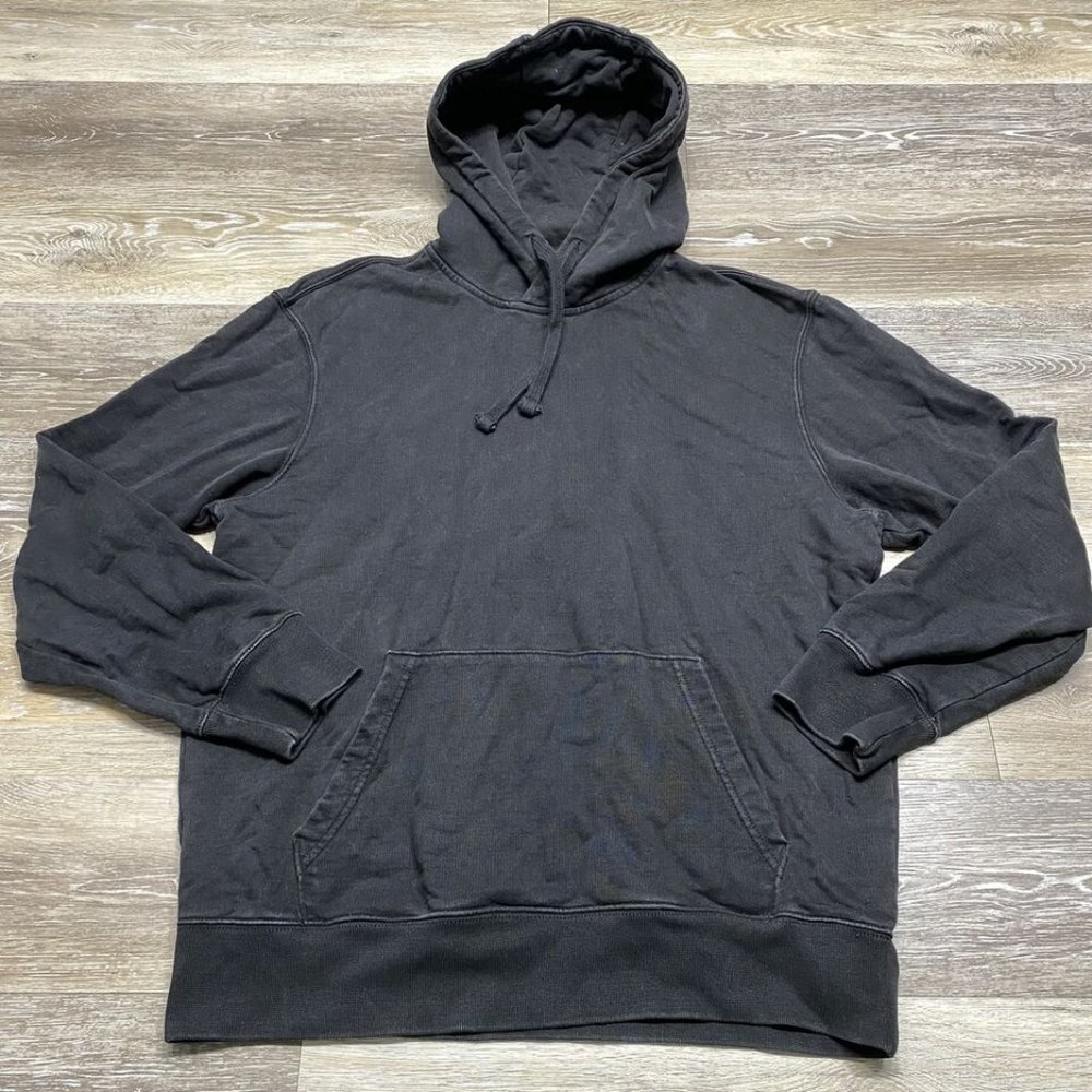 American Eagle Pullover Drawstring Tie Black Swea… - image 6